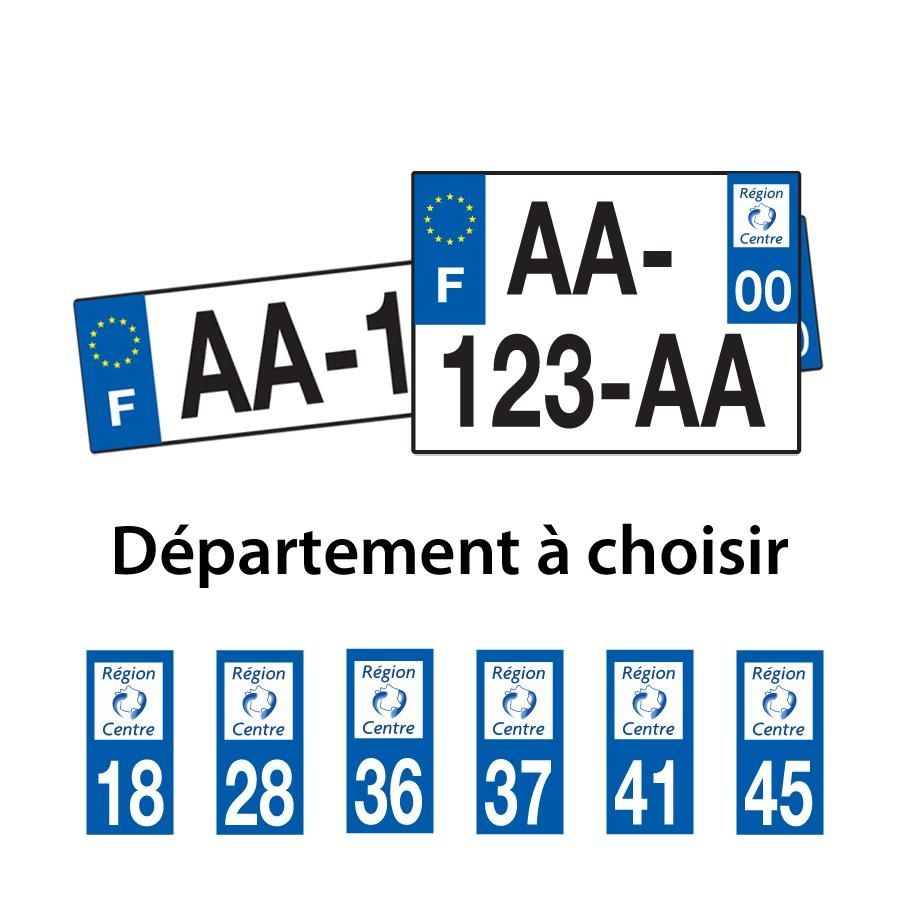 Plaques immatriculation plexiglass voiture 4x4 département Languedoc Roussillon 