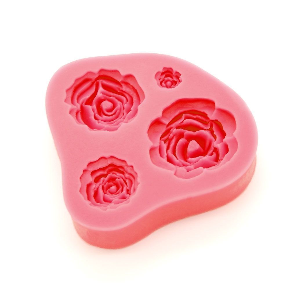 Moule Silicone 3d Fleur Rose Pour Pate A Sucre Cake Design Decoration Ebay